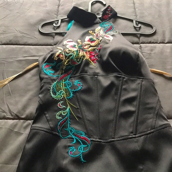 Karen Millen Oriental Dress With Corset - Picture 8 of 16